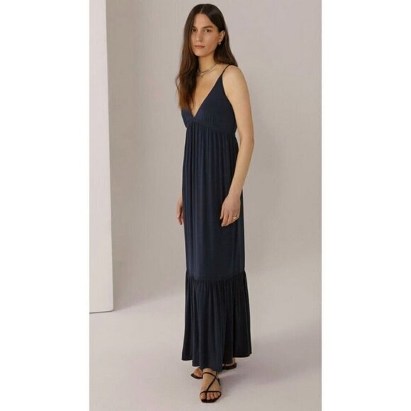 💕FAVORITE DAUGHTER💕 The Weekend Maxi Dress ~ Navy Blue Small S NWT - Picture 4 of 12